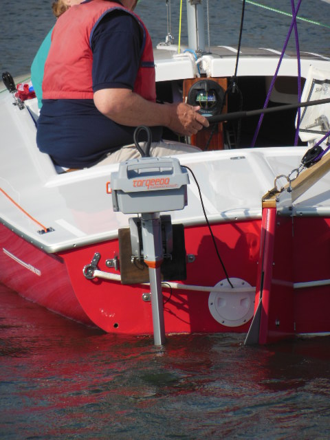 sailboat boat motor mount