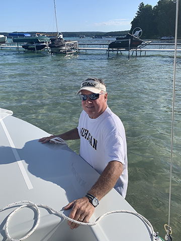 Sailing off the Beach